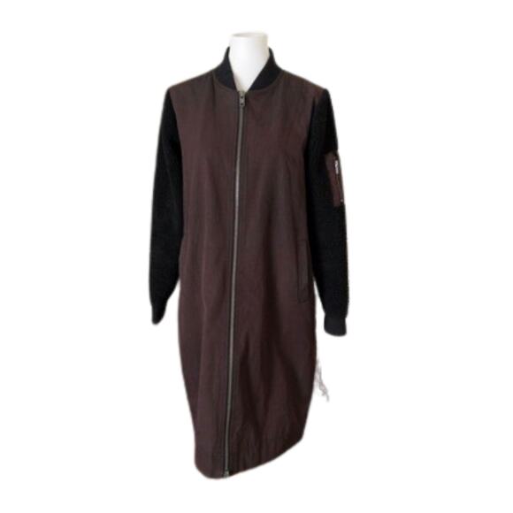 Native Youth Oversized Longline Bomber Style Coat - Size Small - Picture 4 of 6